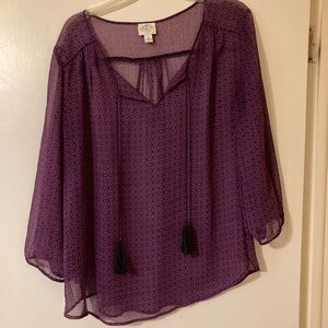 St John’s Bay sheer xl top. Worn once